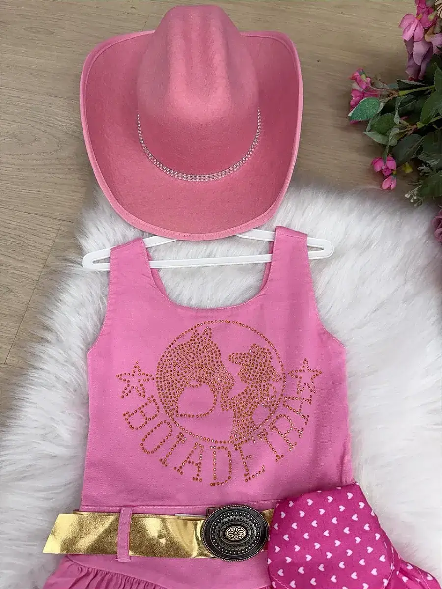 Vestido Boiadeira do sertão rosa, foto 6