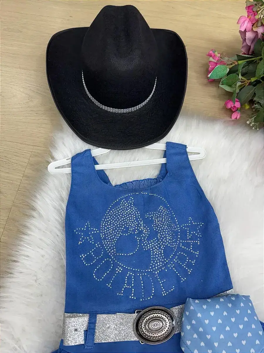 Vestido Boiadeira do sertão jeans, foto 5