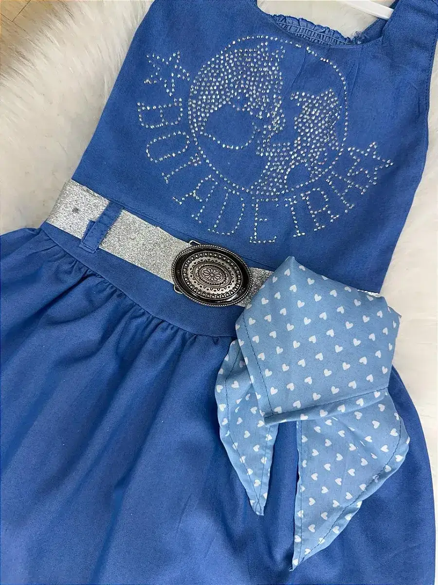 Vestido Boiadeira do sertão jeans, foto 7