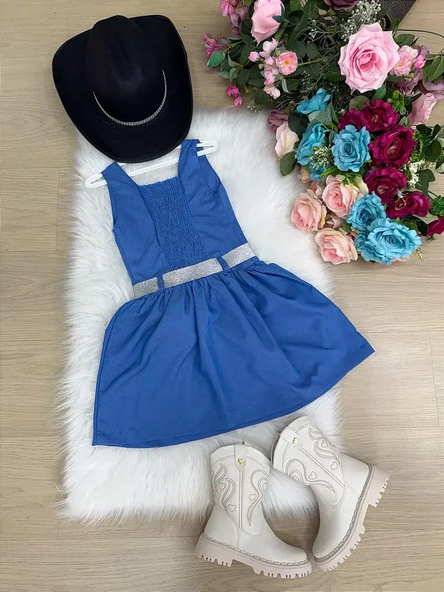 Vestido Boiadeira do sertão jeans, foto 8
