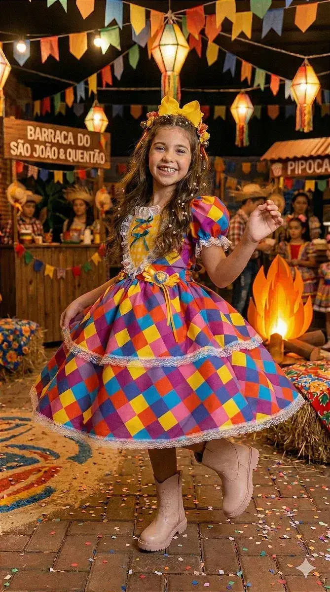 Vestido junino coração caipira, foto 2