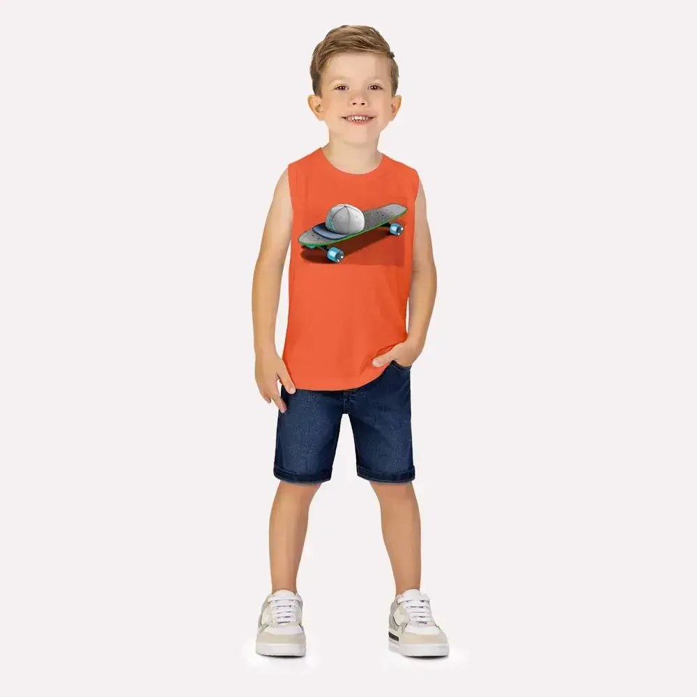 Camiseta regata skate