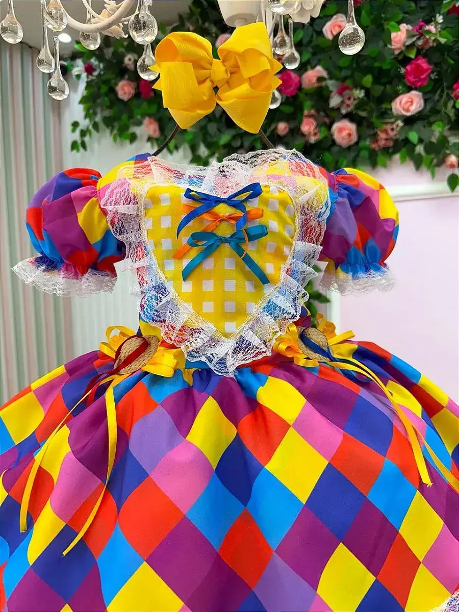 Vestido junino coração caipira, foto 4