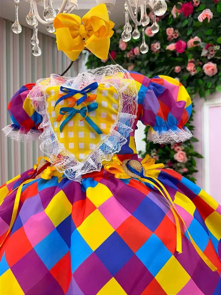 Vestido junino coração caipira, foto 5