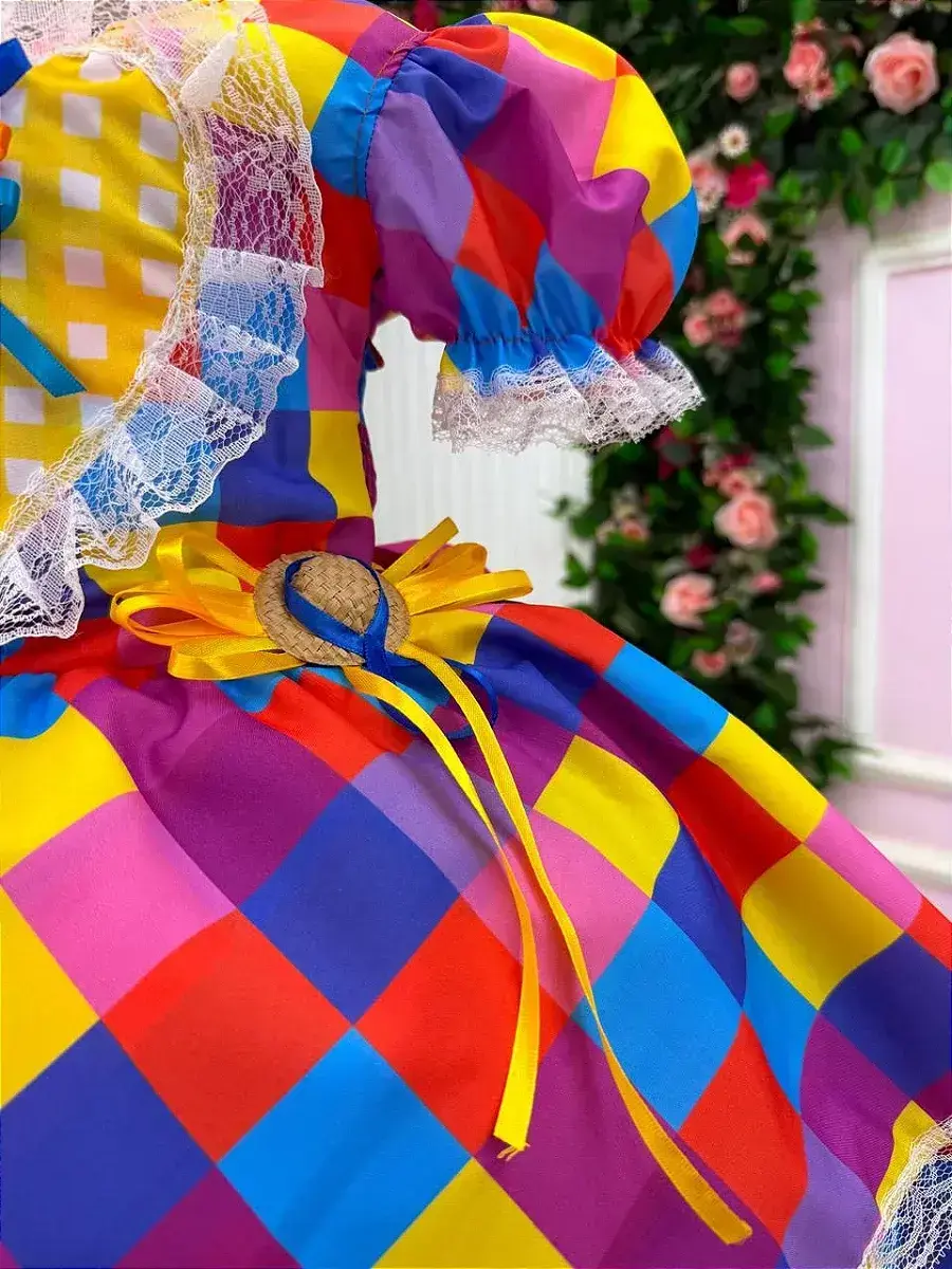Vestido junino coração caipira, foto 7