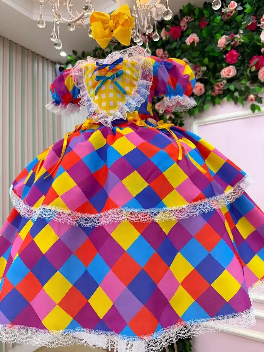 Vestido junino coração caipira, foto 8