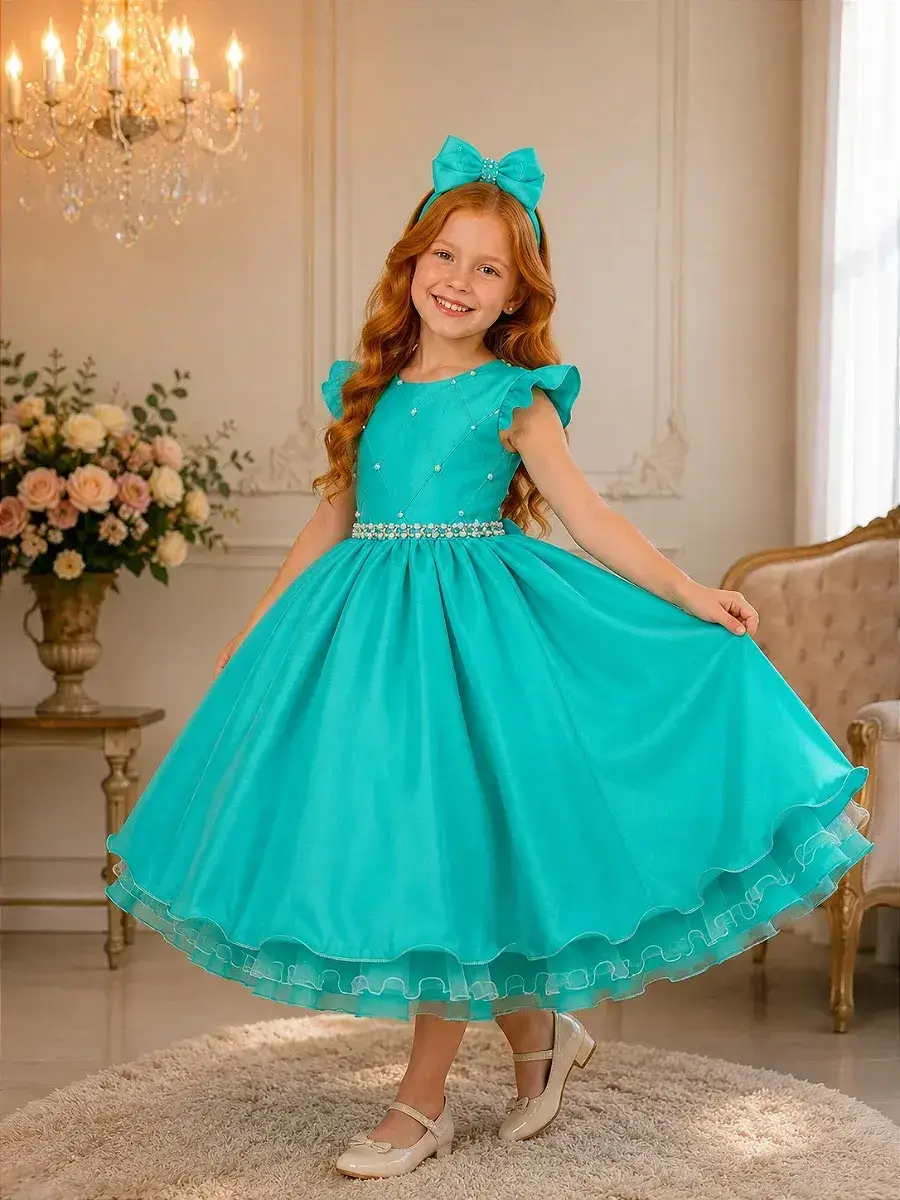 Vestido francine verde menta
