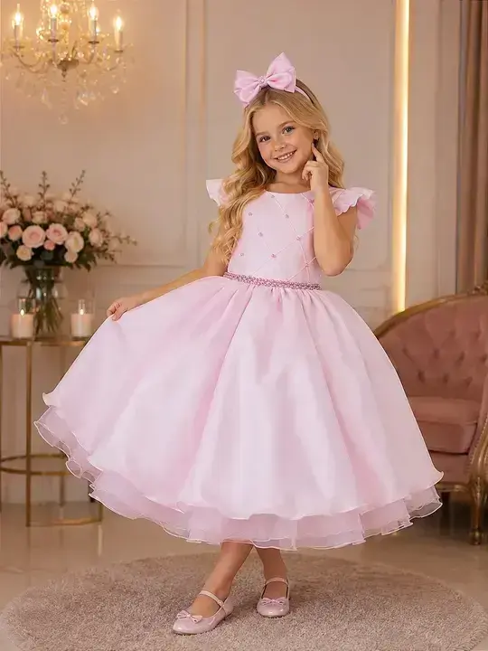 Vestido francine rosa
