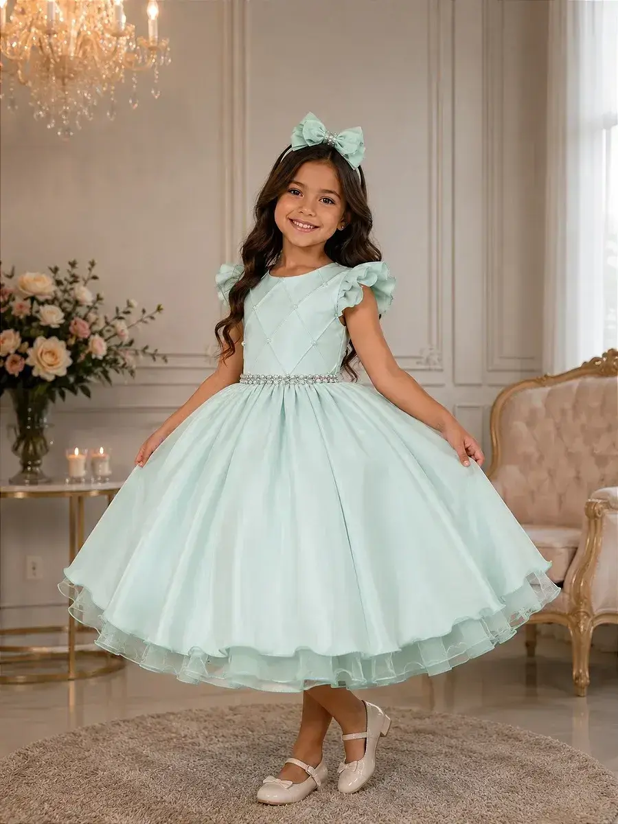 Vestido francine verde claro