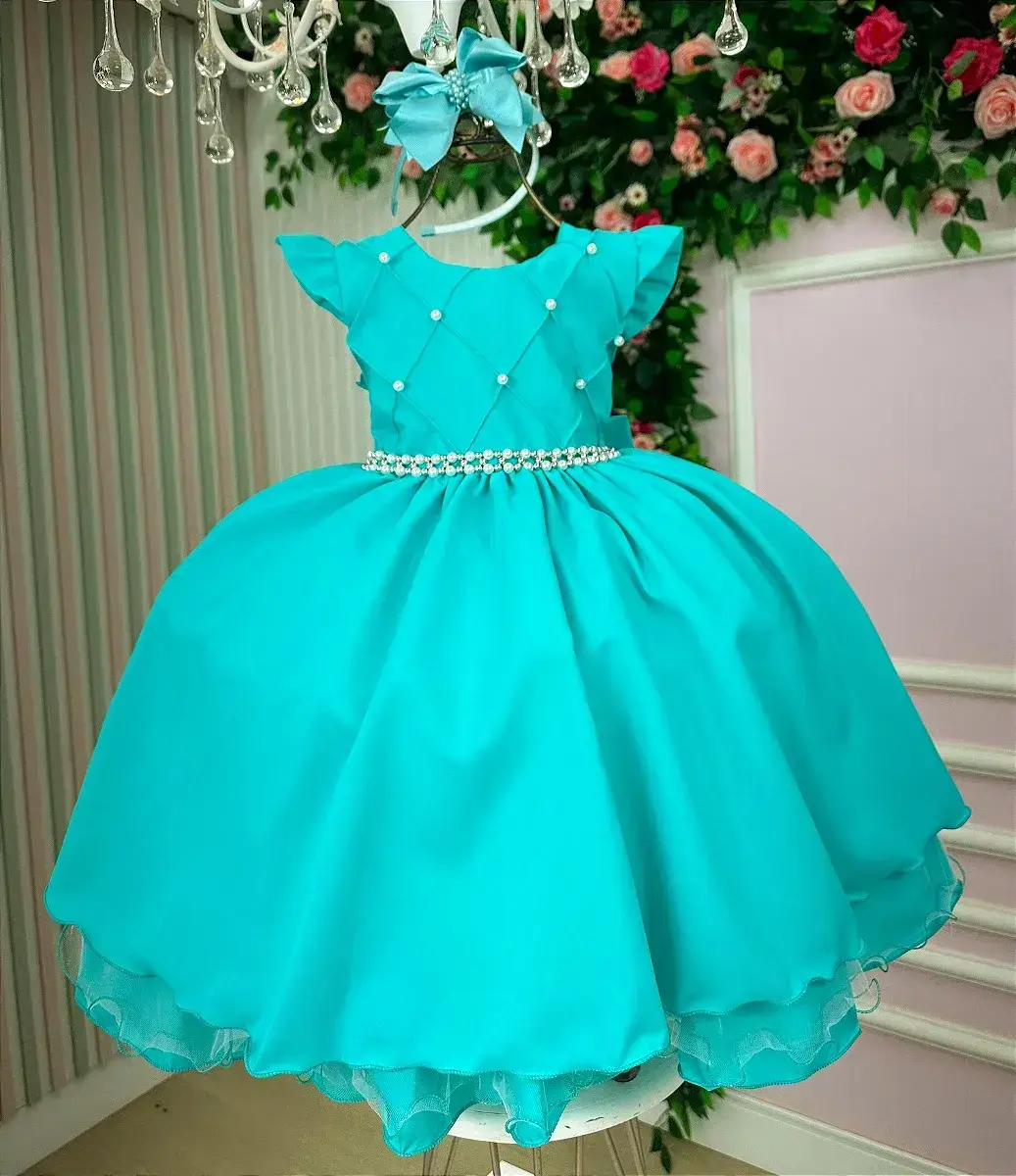 Vestido francine verde tiffany, foto 2
