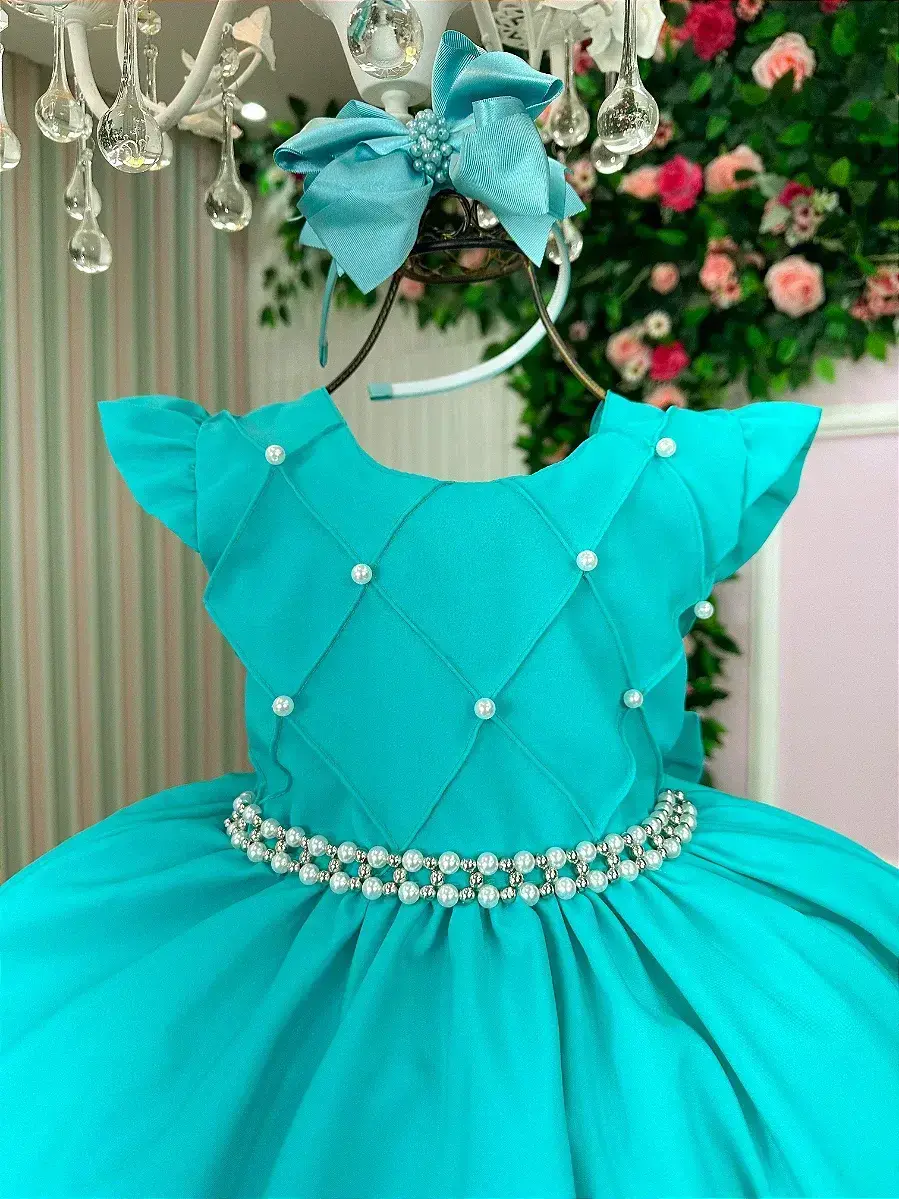 Vestido francine verde tiffany, foto 4