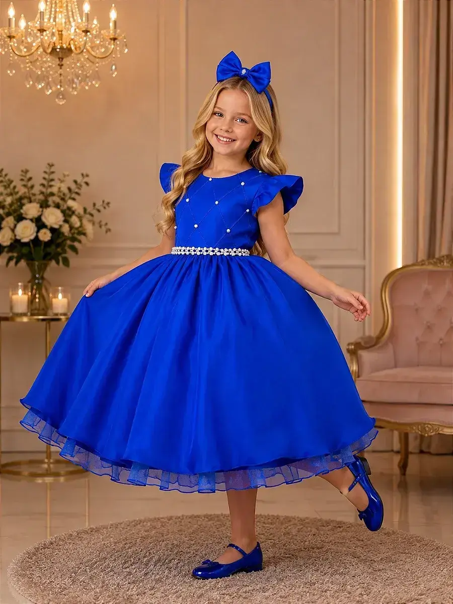 Vestido francine azul royal
