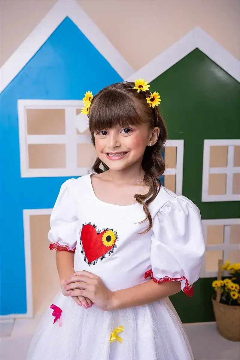 Vestido junino festa arraial dos apaixonados noiva noivinha, foto 4