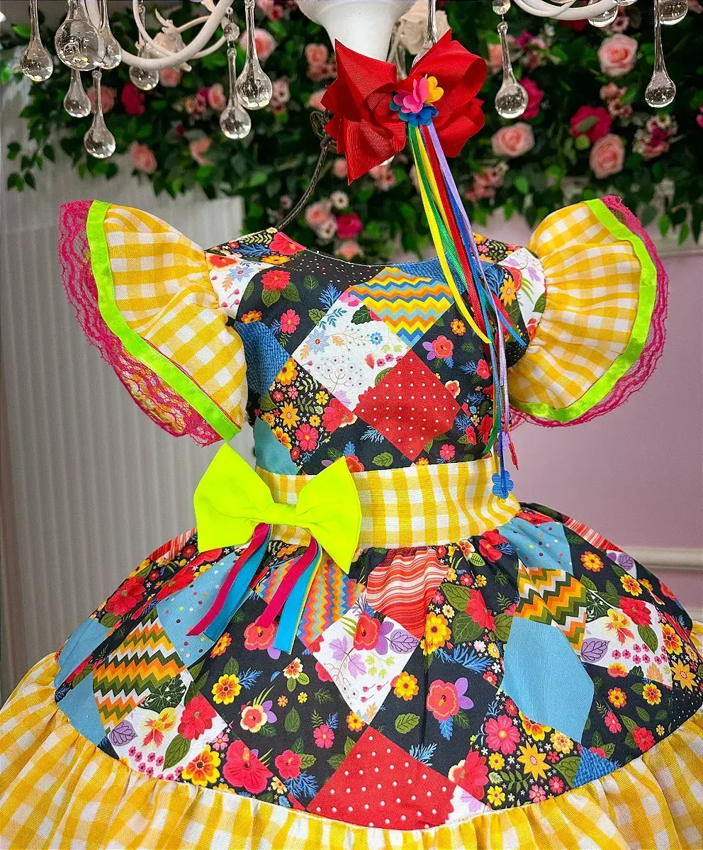 Vestido junino festa quadrilha da diversão, foto 2