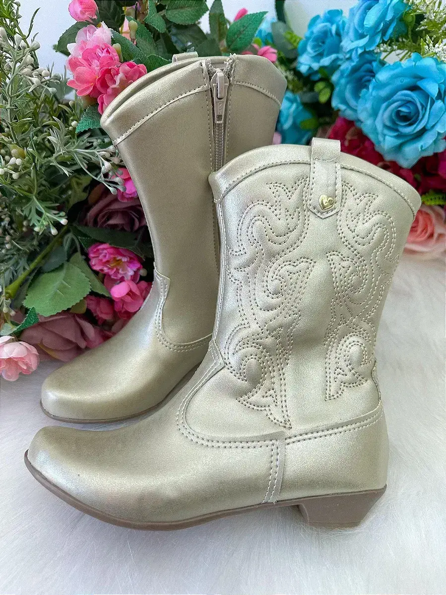 Bota coturno Boiadeira texana maria dourado