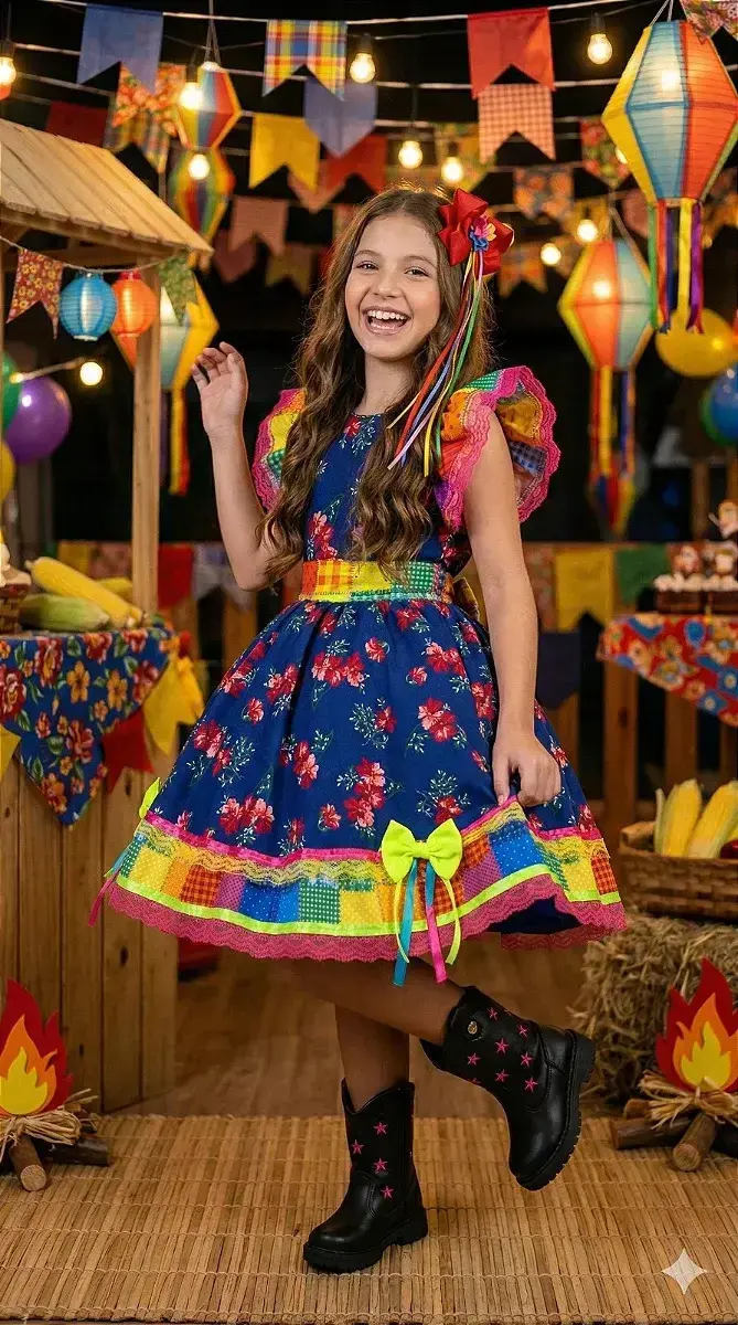 Vestido junino festa forro, foto 2