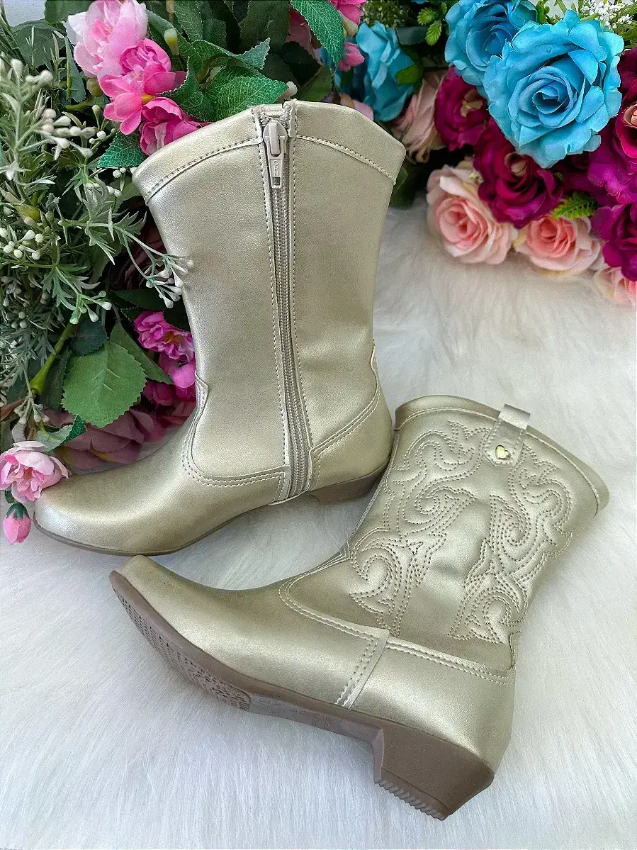 Bota coturno Boiadeira texana maria dourado, foto 3