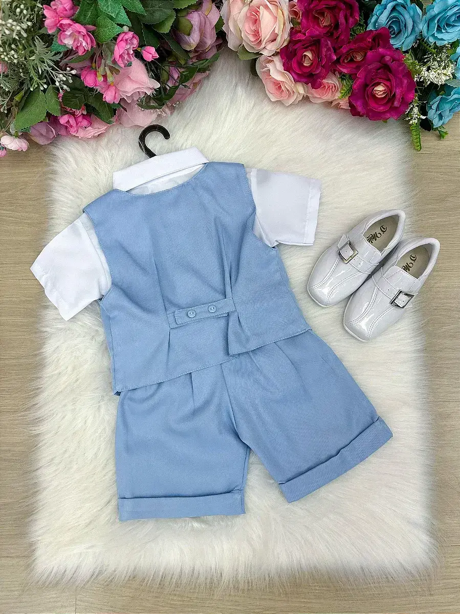 Conjunto social leandro colete azul, foto 3