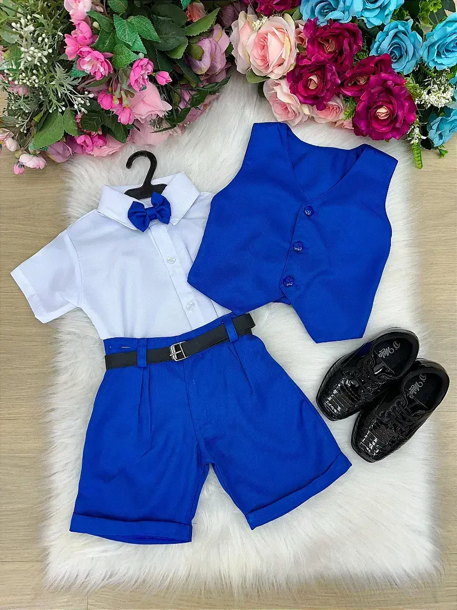 Conjunto social leandro colete azul royal, foto 2