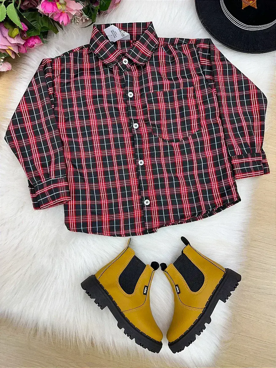 Camisa xadrez junina hugo, foto 5