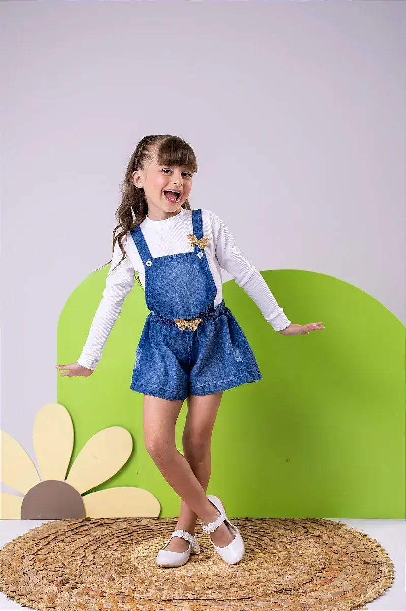 Jardineira jeans elo, foto 3