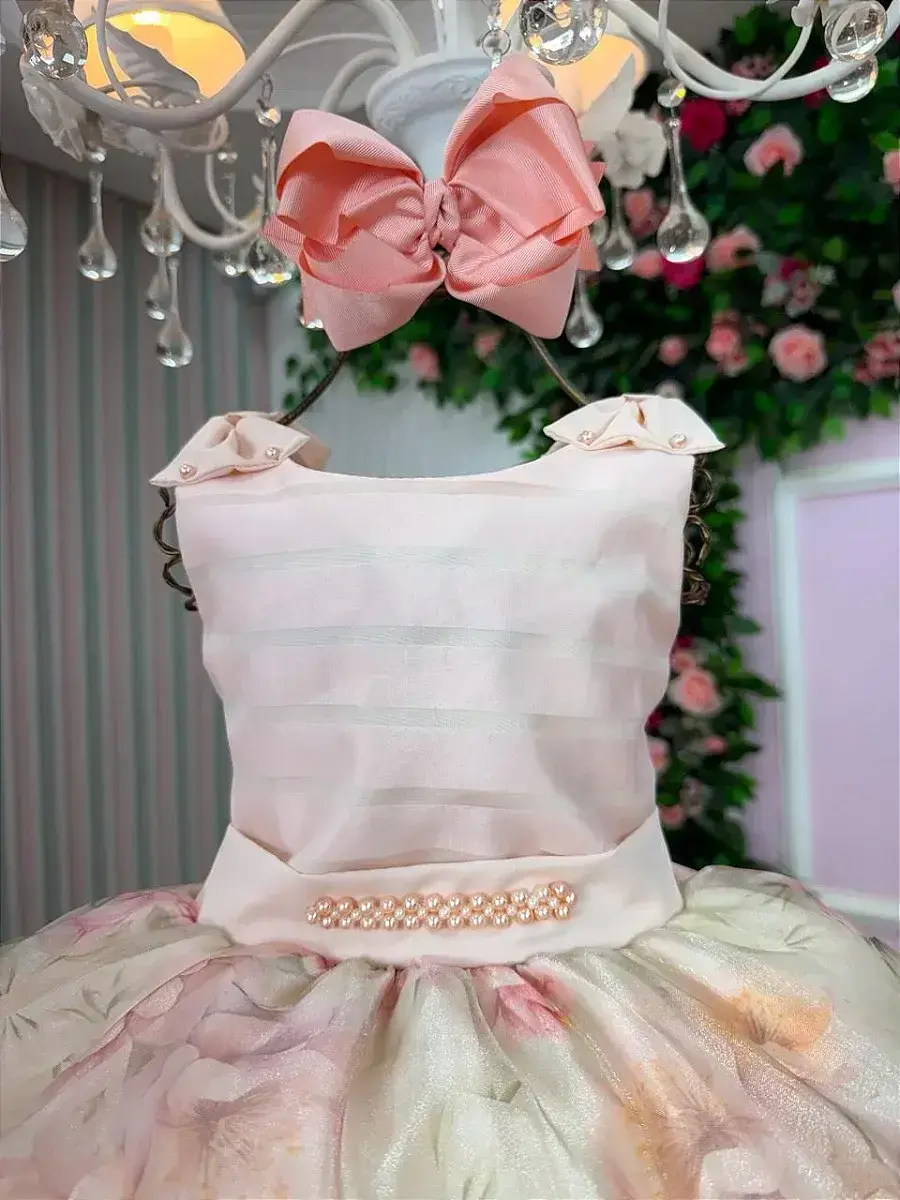 Vestido luara florido pessego, foto 2