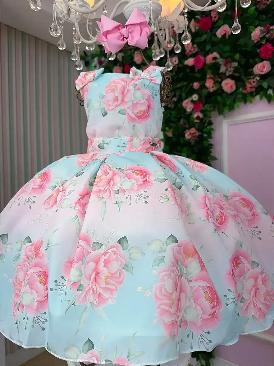 Vestido lorena florido azul, foto 5