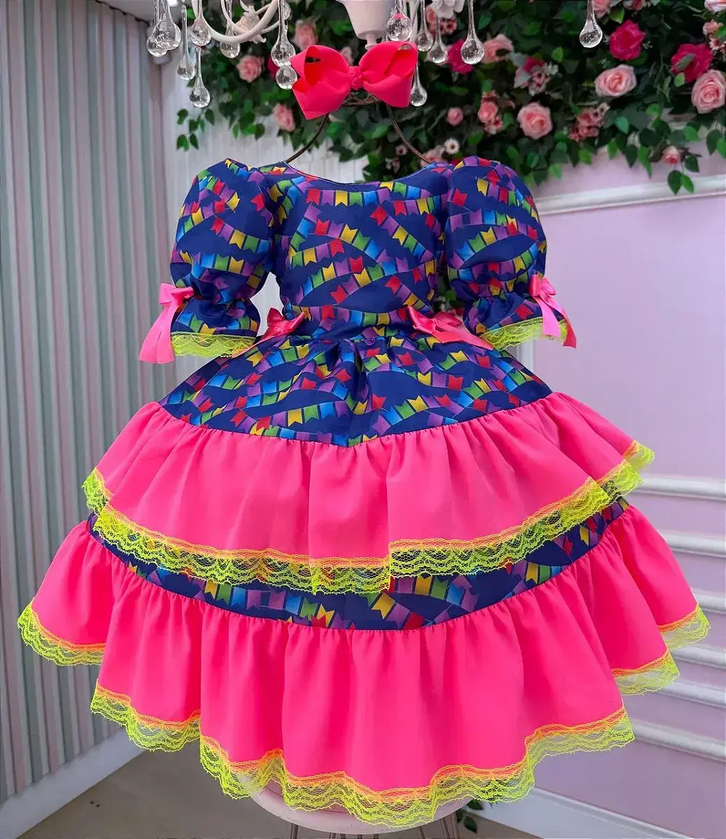 Vestido junino festa bandeirinha do amor, foto 3