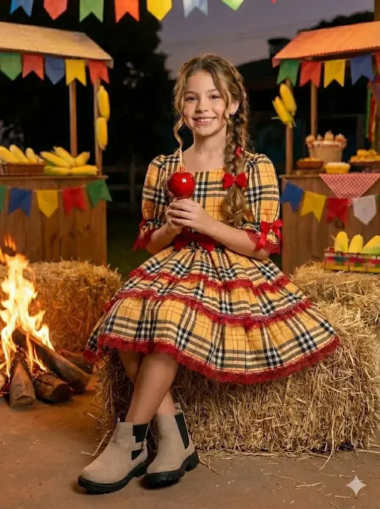 Vestido junino encanto caipira, foto 2