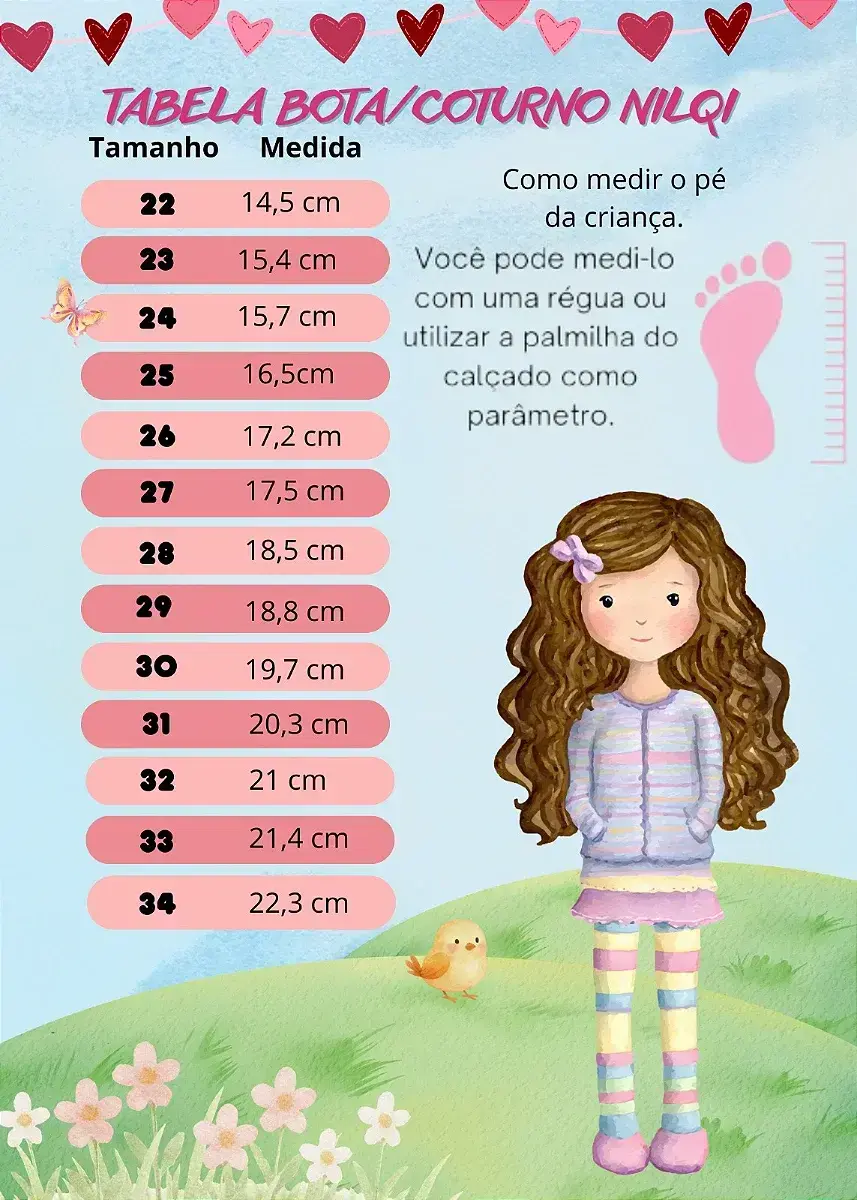 Guia de tamanhos
