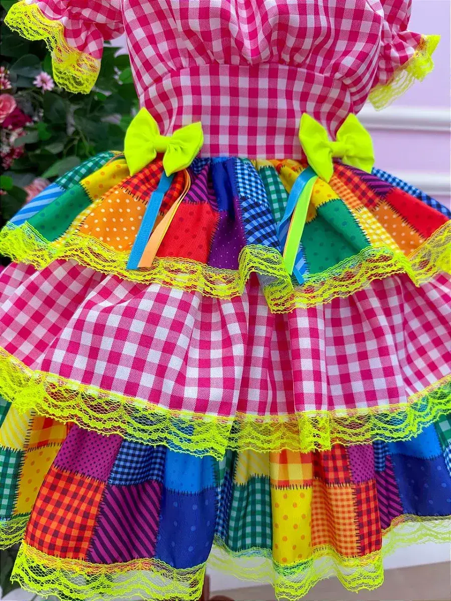 Vestido junino festa do sertão pink, foto 7