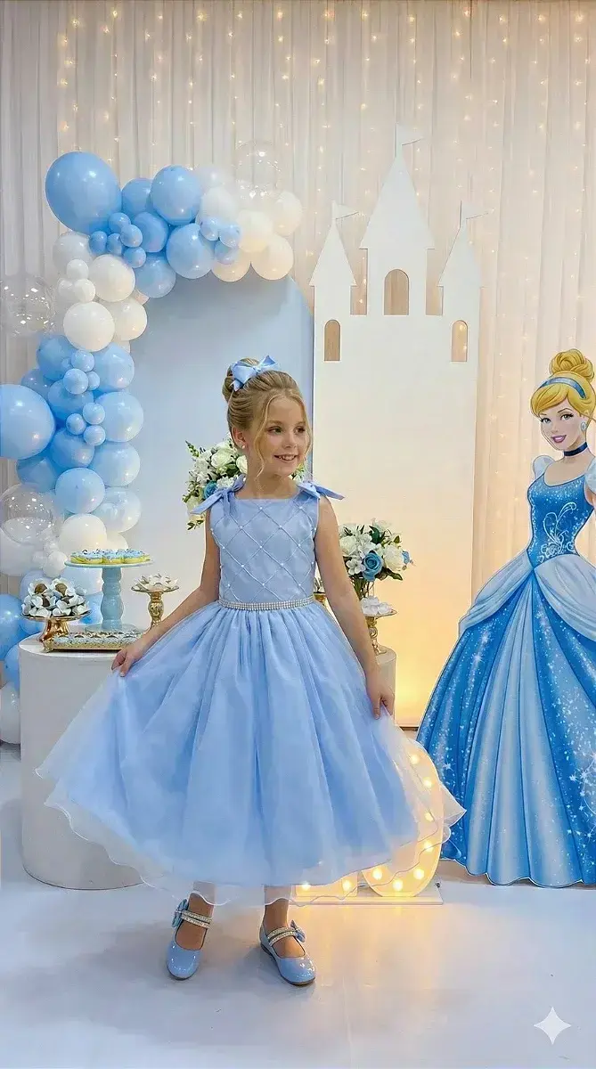 Vestido mariely azul