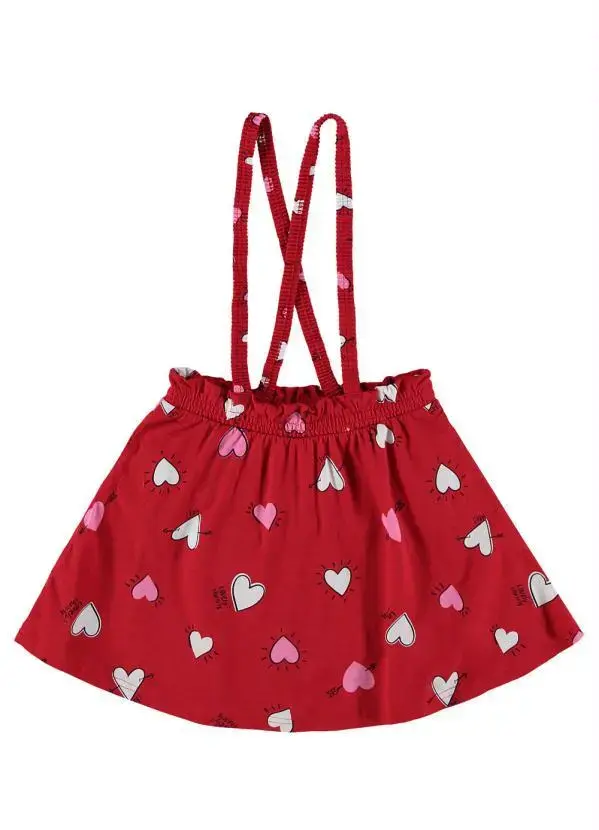 Salopete vermelho corações