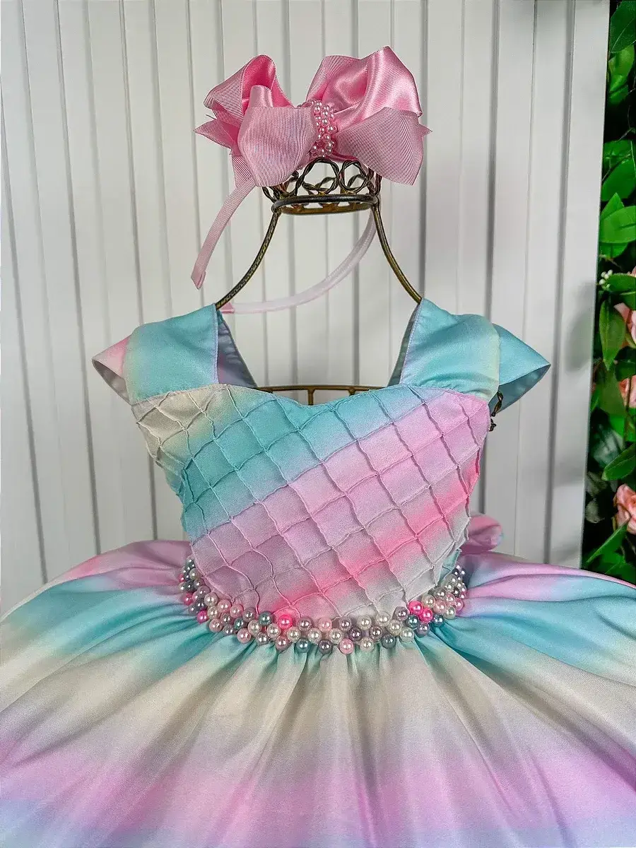 Vestido colorido arco iris, foto 2