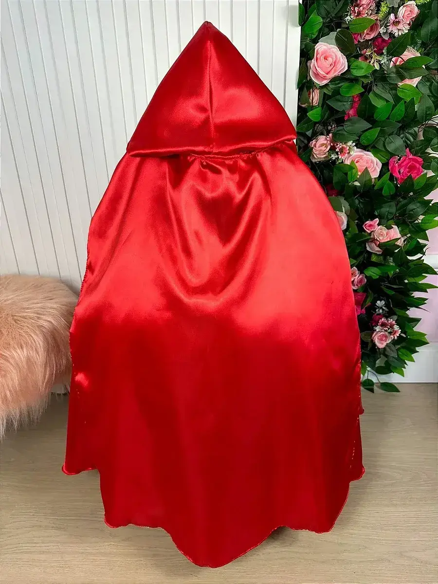 Fantasia longa chapeuzinho vermelho, foto 4