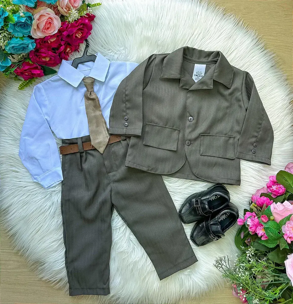 Conjunto social terno verde militar, foto 2