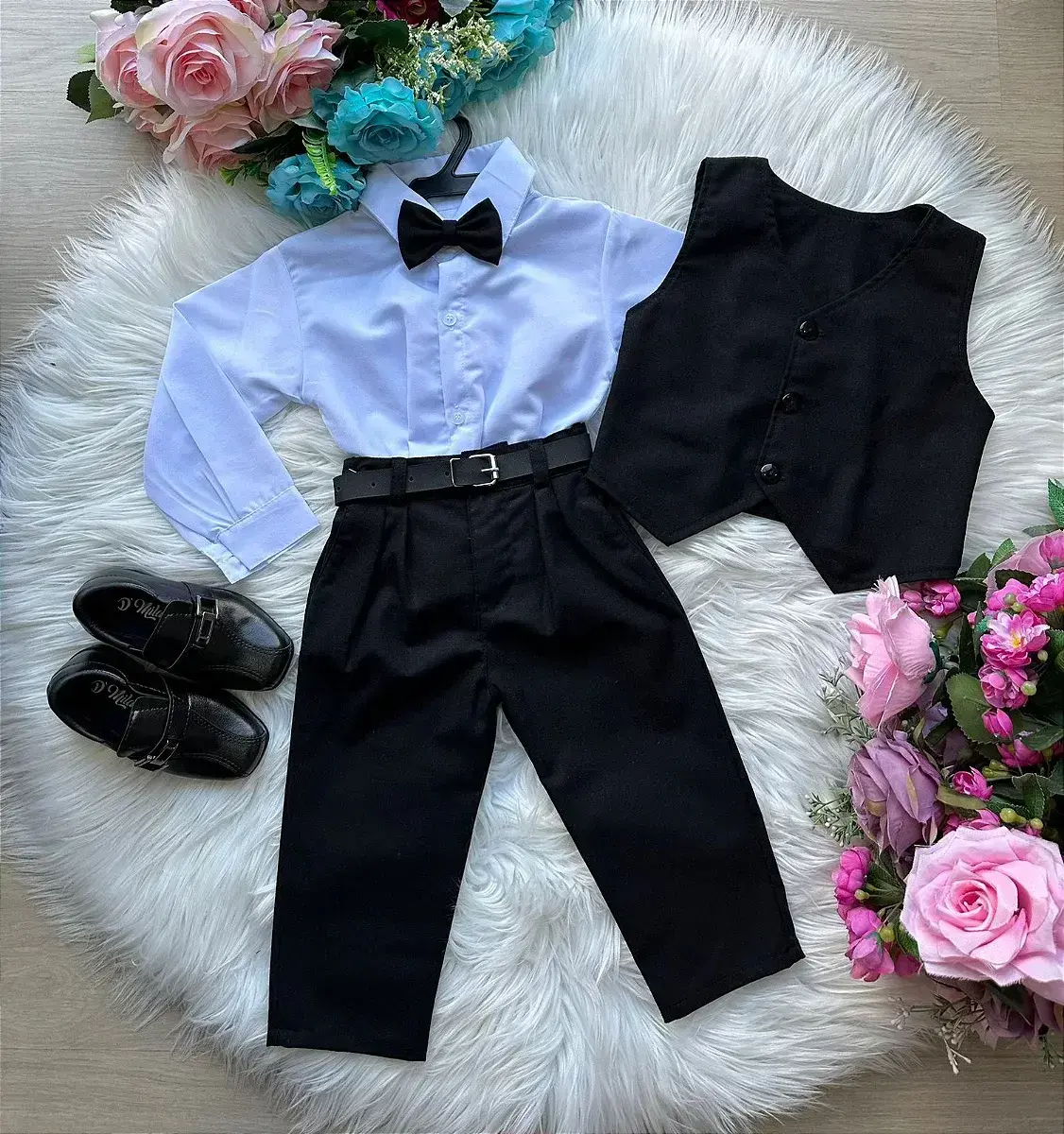 Conjunto social leonardo colete preto, foto 3