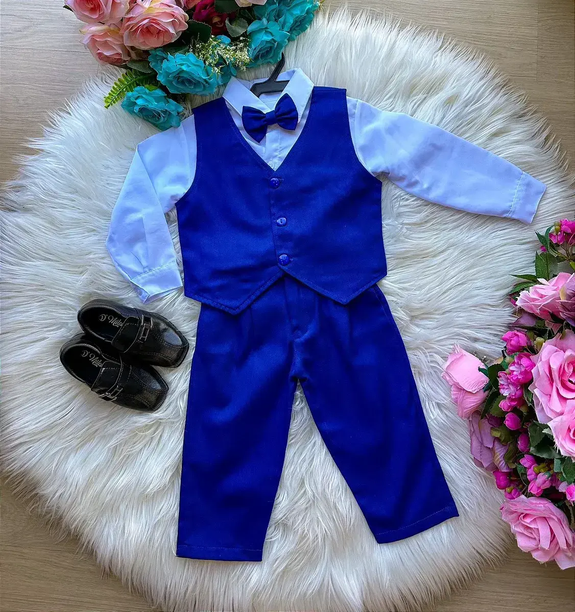 Conjunto social leonardo colete azul royal, foto 2