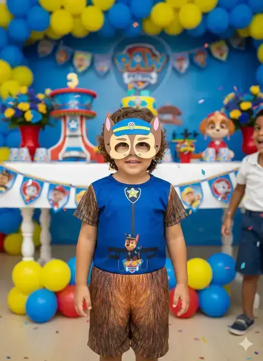 Fantasia esquadrão canino azul