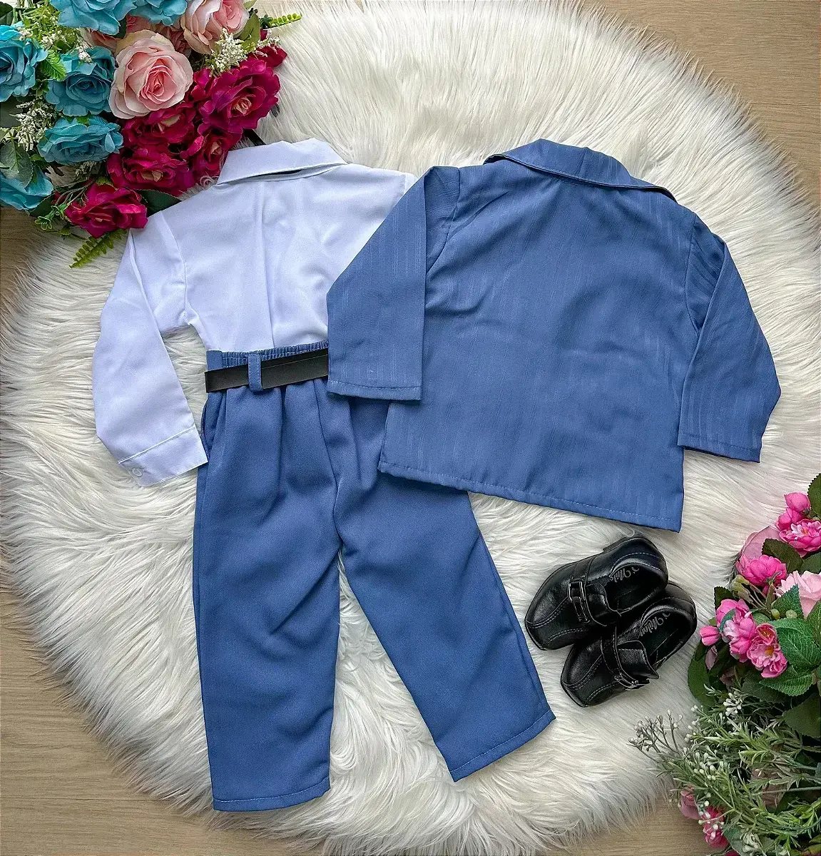 Conjunto social terno gael azul, foto 3