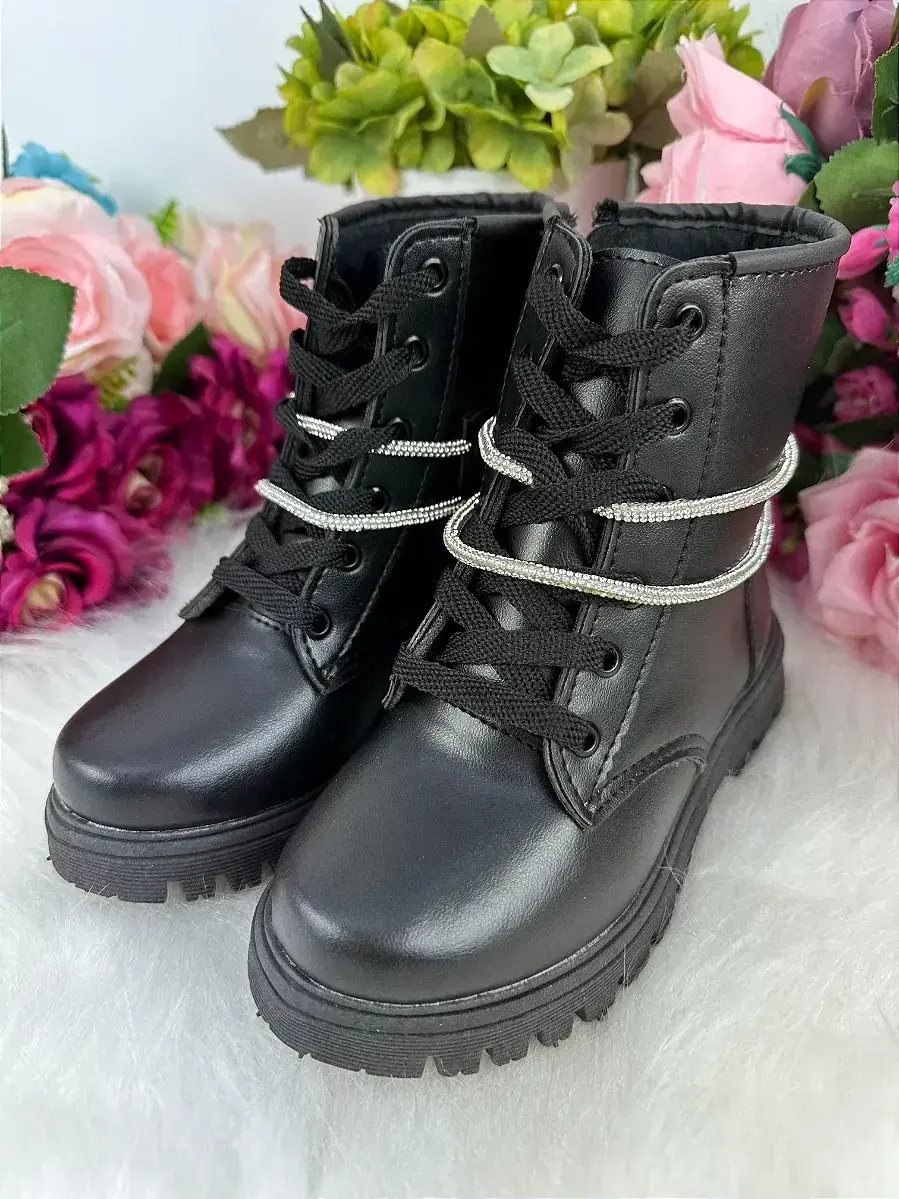 Bota coturno preta fashion, foto 4