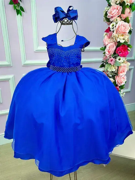 Vestido longo valentina azul royal
