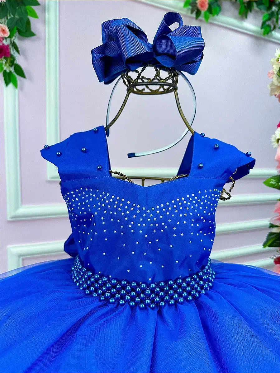 Vestido longo valentina azul royal, foto 2