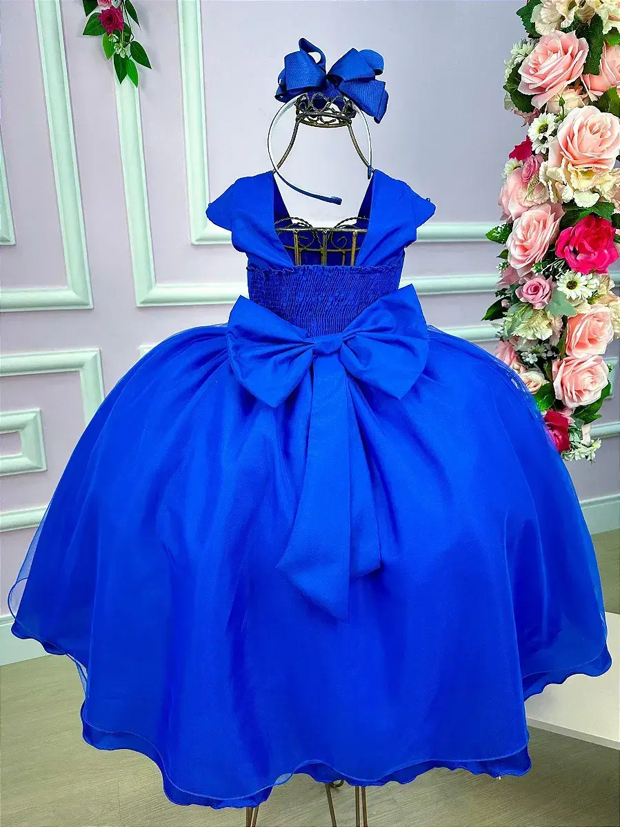 Vestido longo valentina azul royal, foto 4