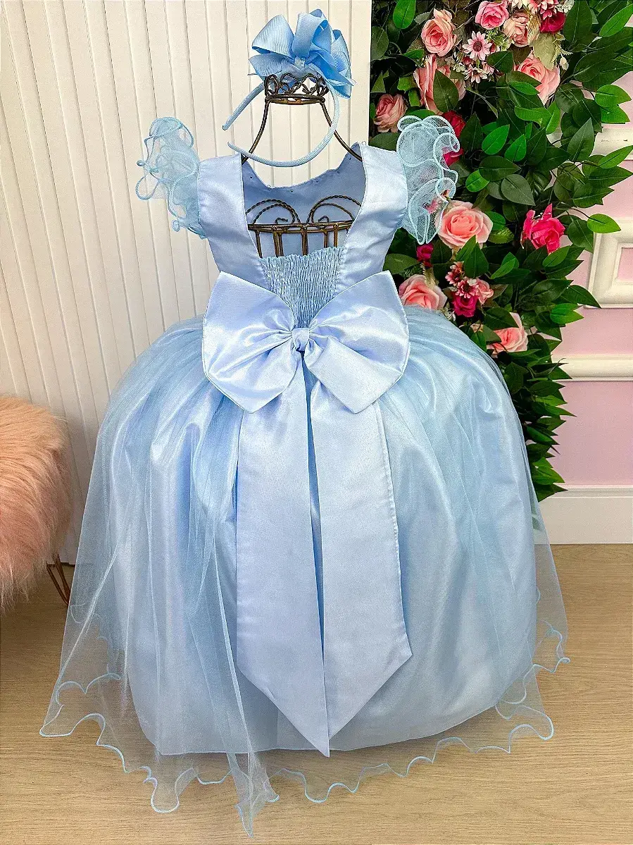 Vestido longo azul, foto 8