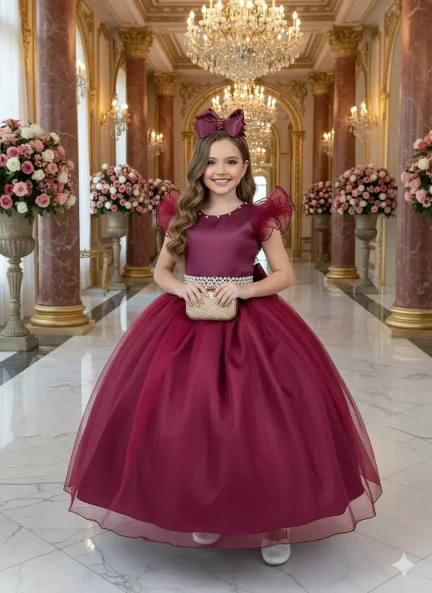 Vestido longo marsala, foto 2
