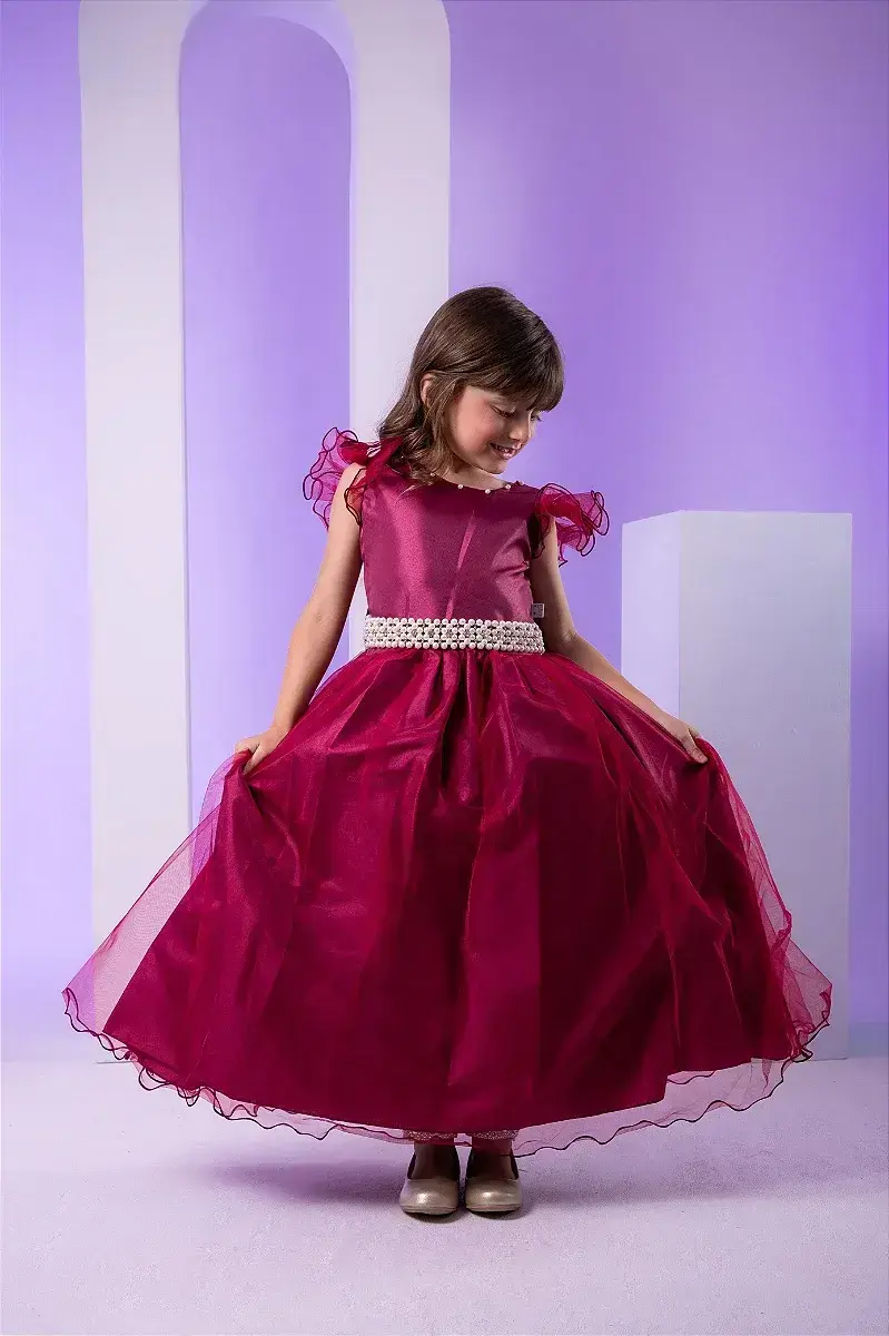Vestido longo marsala, foto 3