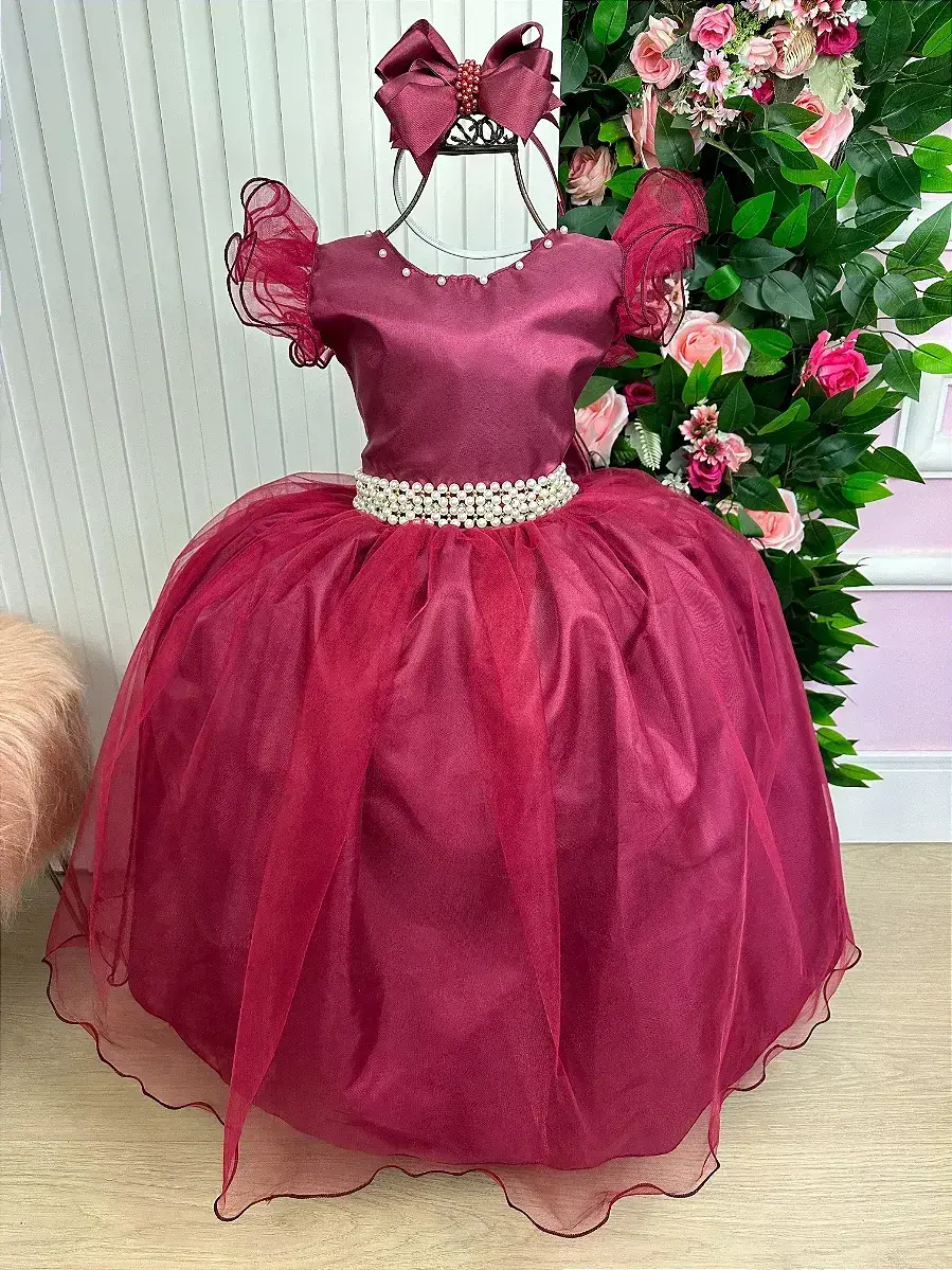 Vestido longo marsala, foto 6