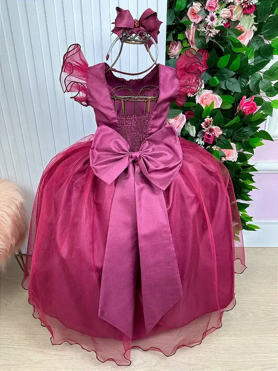 Vestido longo marsala, foto 9