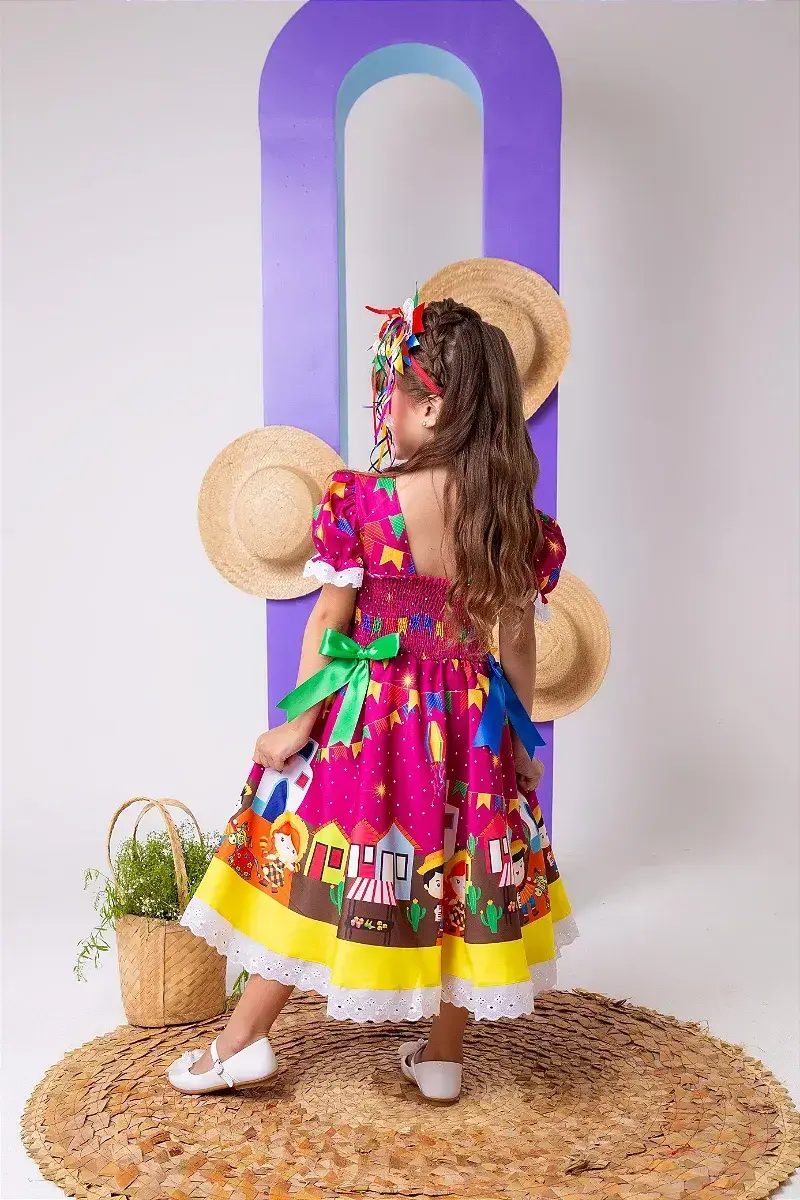 Vestido junino roça feliz festa, foto 4